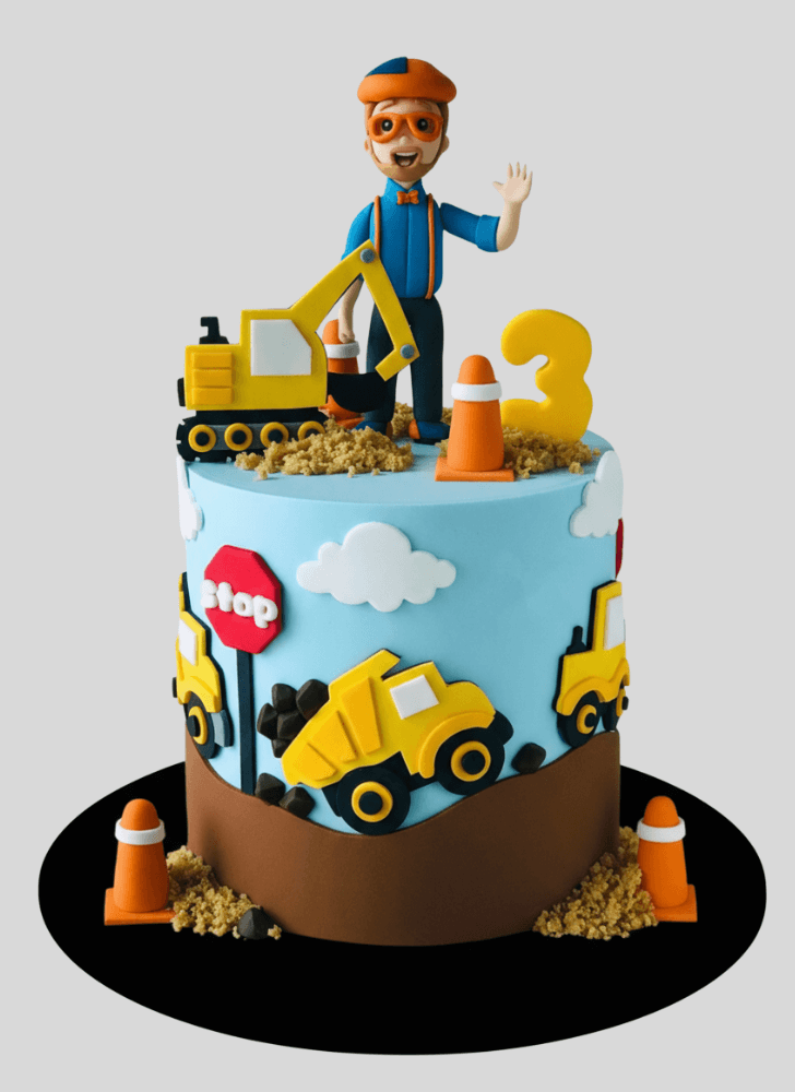 Classy Construction Cake