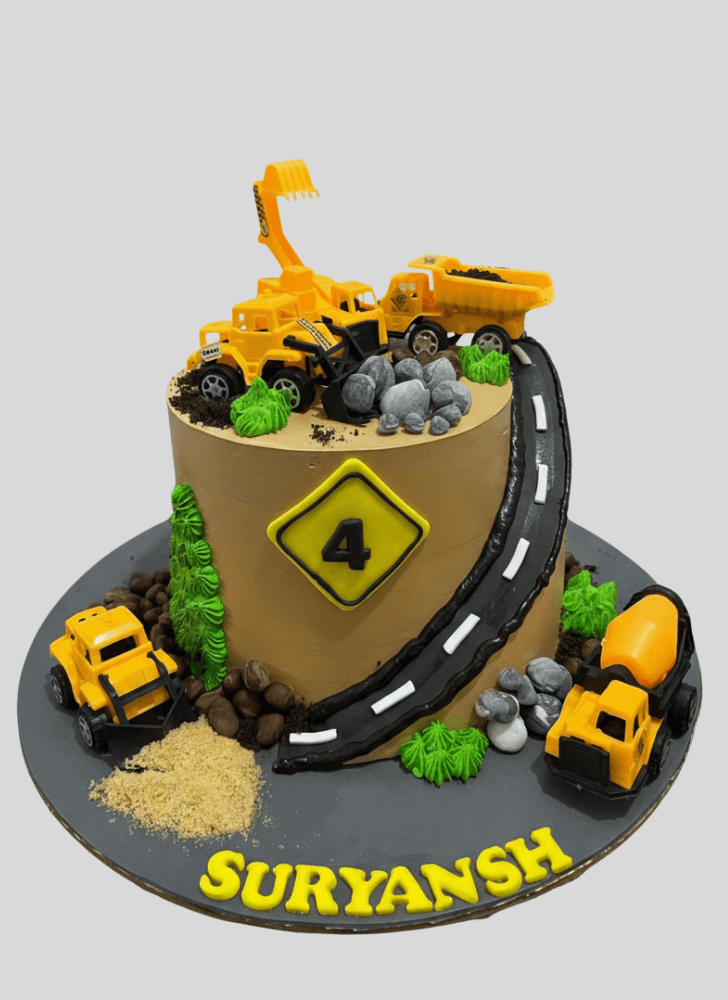 Comely Construction Cake