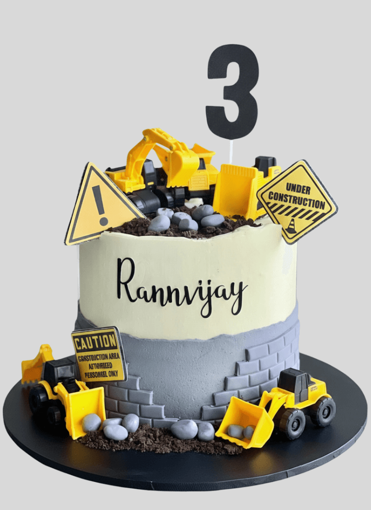 Cute Construction Cake