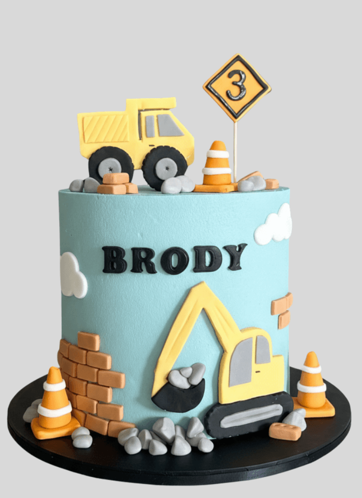 Dazzling Construction Cake