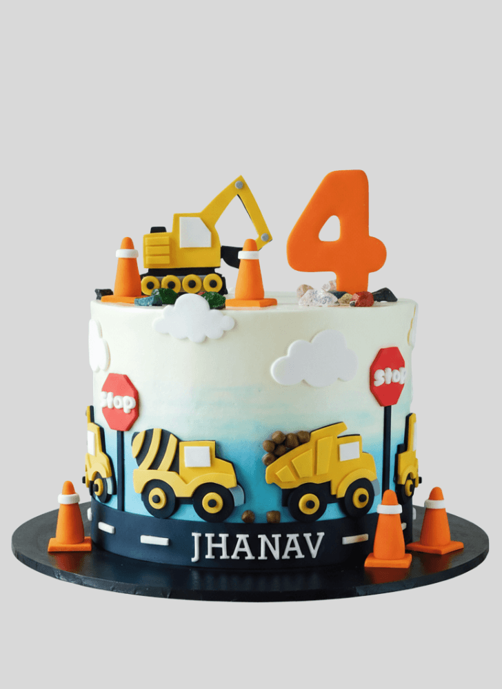 Delicate Construction Cake