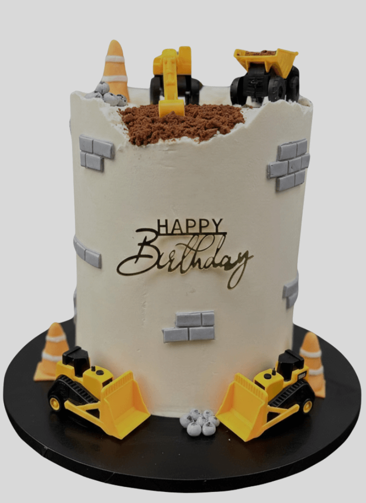 Elegant Construction Cake