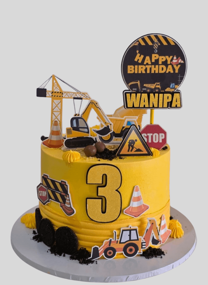 Fetching Construction Cake