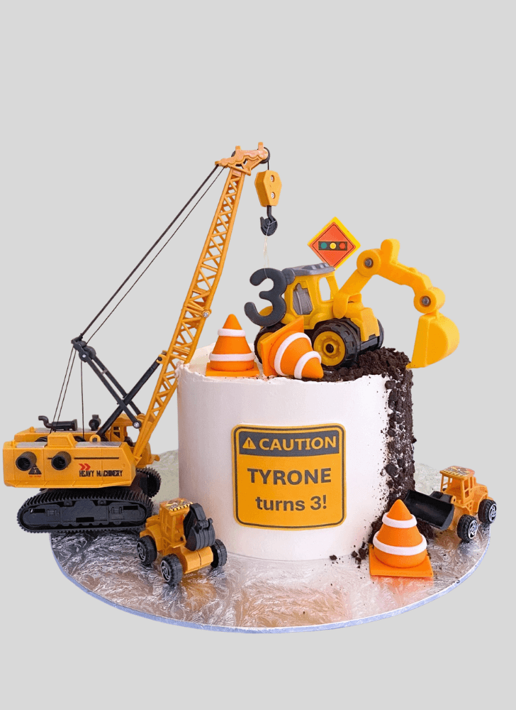 Gorgeous Construction Cake