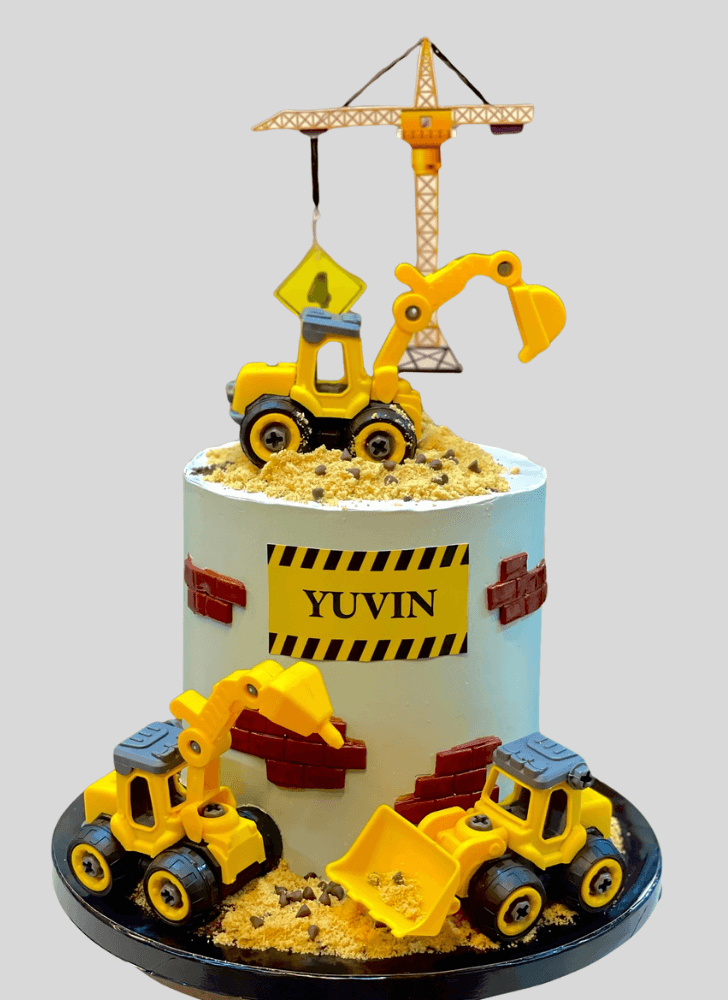 Handsome Construction Cake