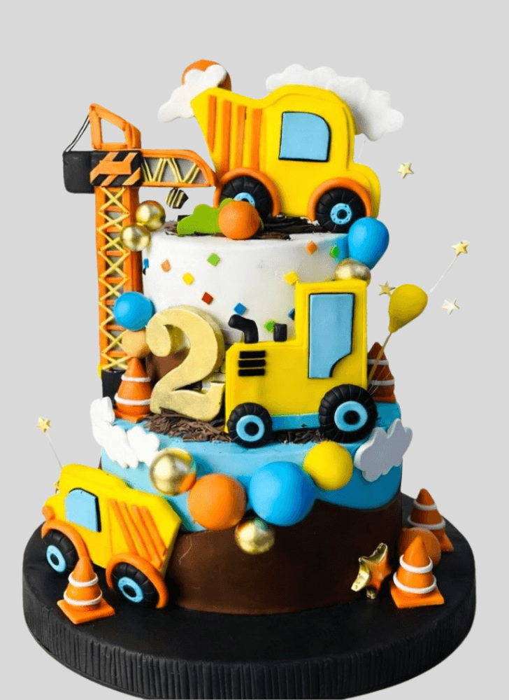 Lovely Construction Cake Design