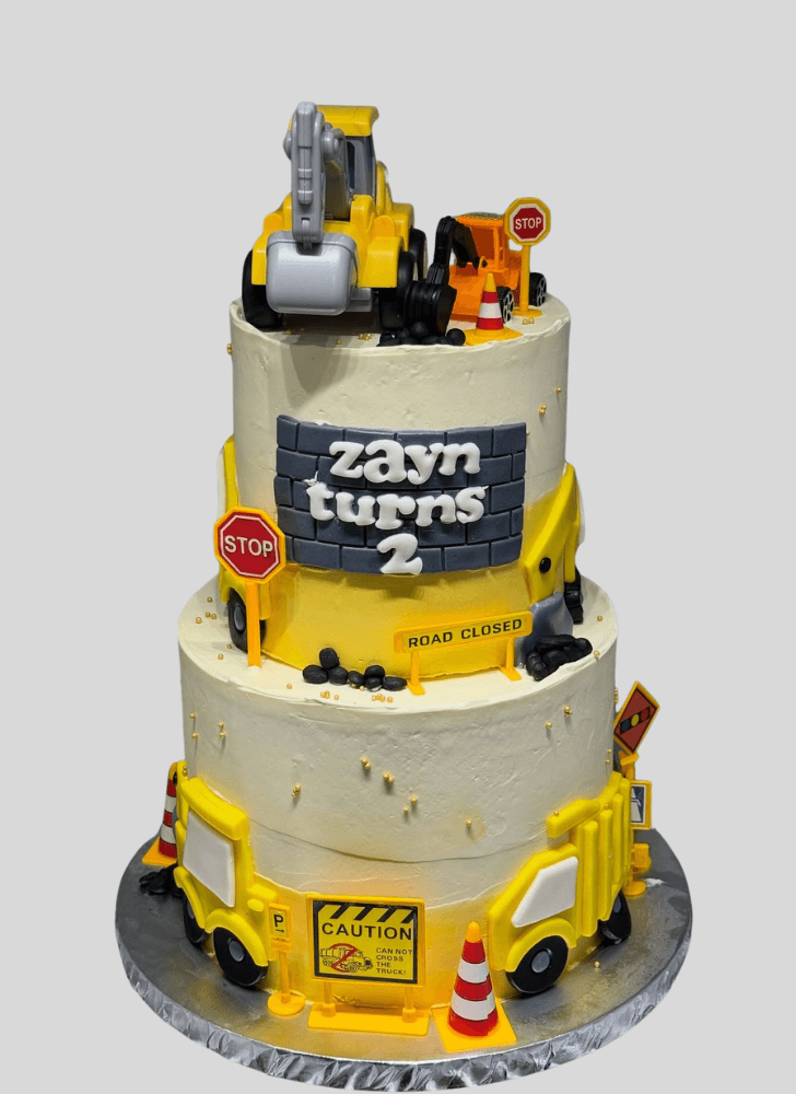 Radiant Construction Cake