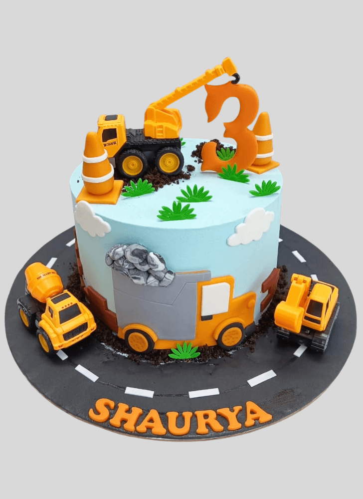 Shapely Construction Cake