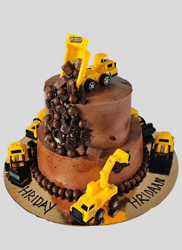 Slightly Construction Cake