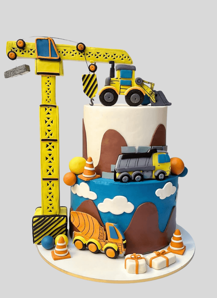 Stunning Construction Cake