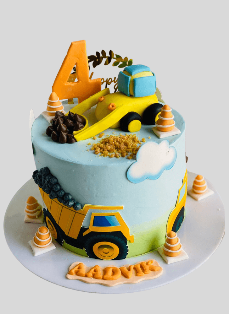 Wonderful Construction Cake Design