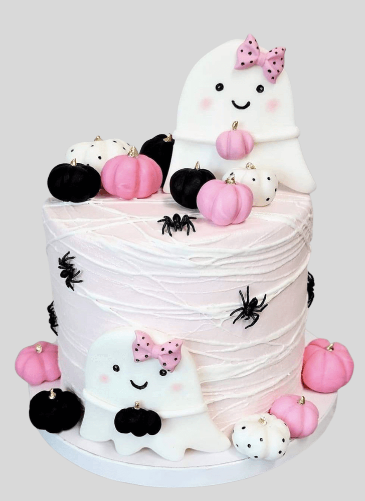 Good Looking Ghost Cake
