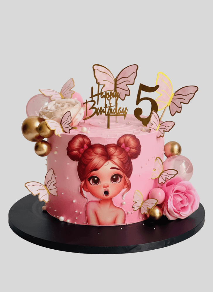Beauteous Girl Cake