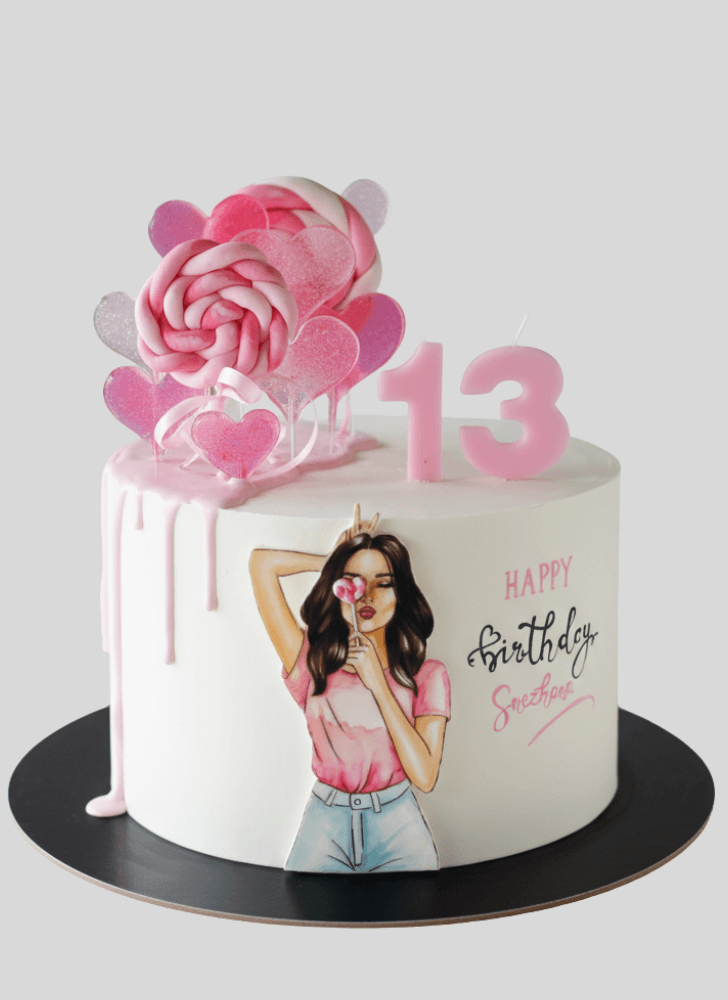 Enthralling Girl Cake