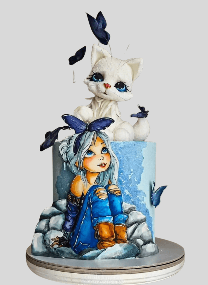 Lovely Girl Cake Design