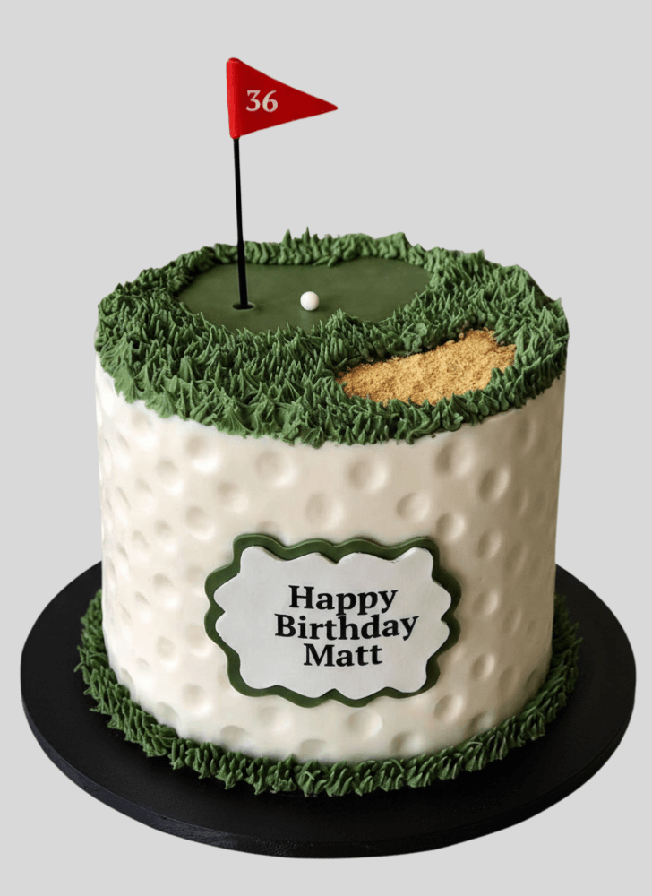 Alluring Golf Cake