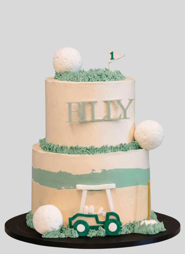 Appealing Golf Cake