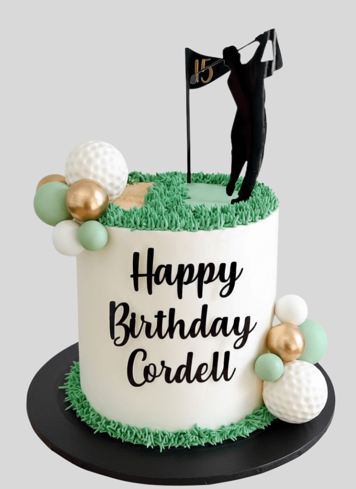 Charming Golf Cake