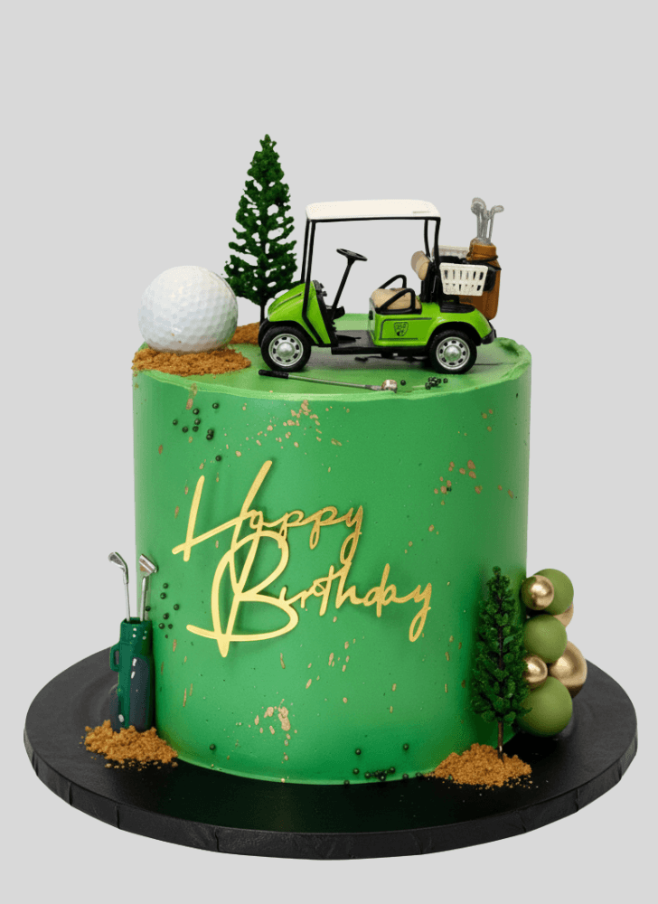 Dazzling Golf Cake