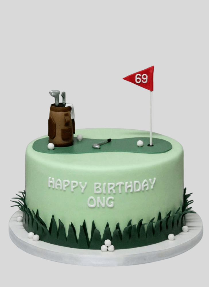 Exquisite Golf Cake