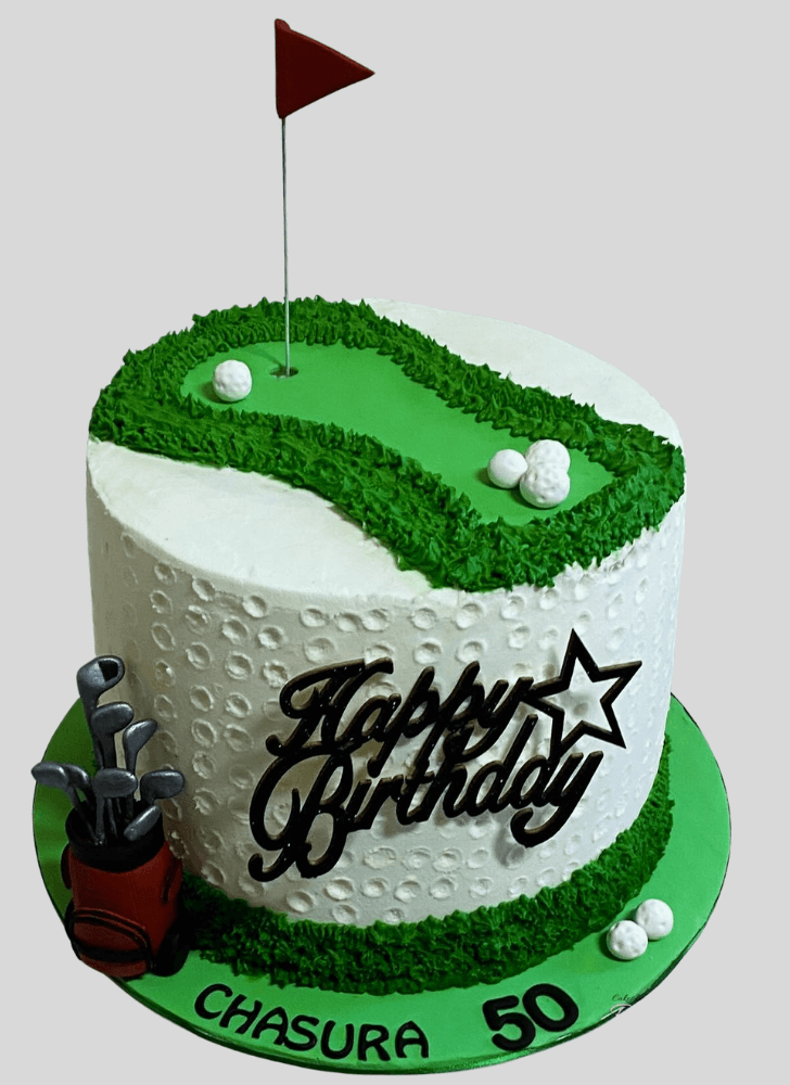 Good Looking Golf Cake