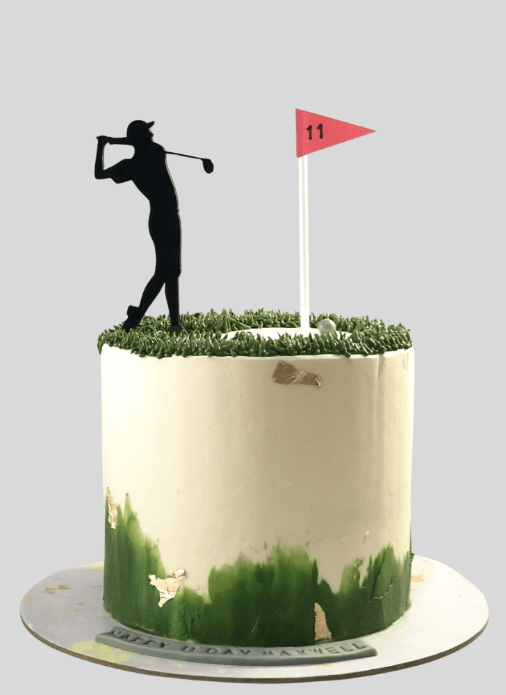 Graceful Golf Cake