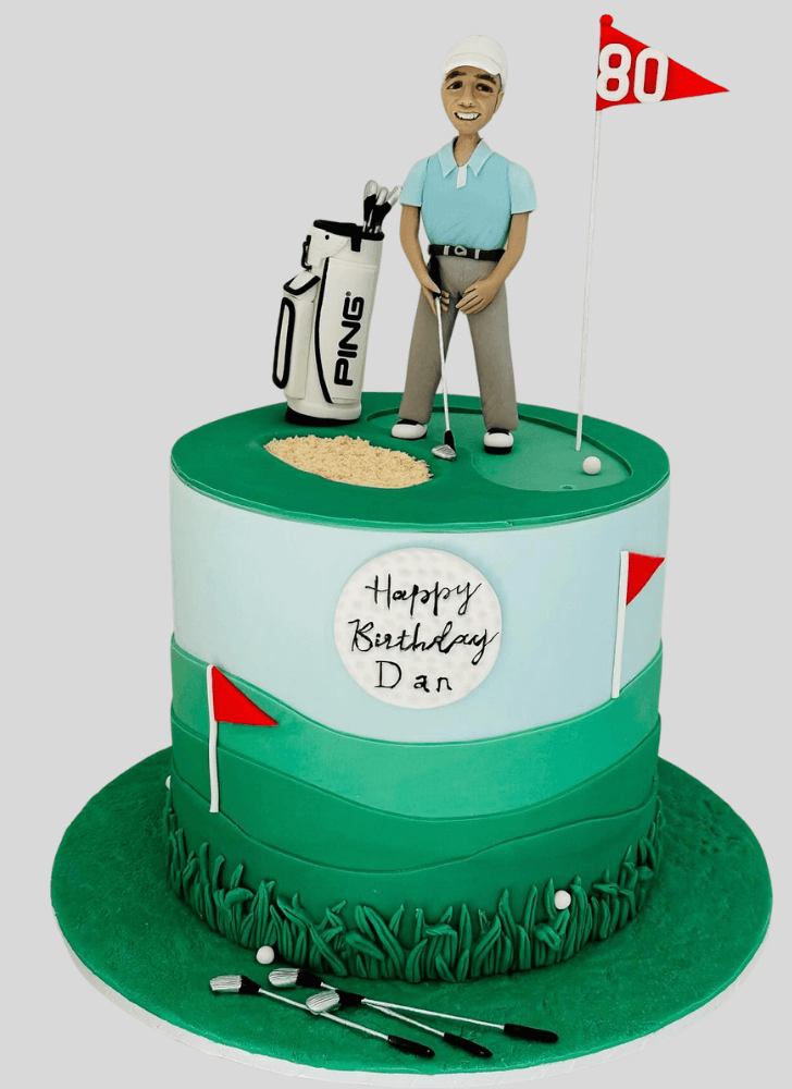 Handsome Golf Cake