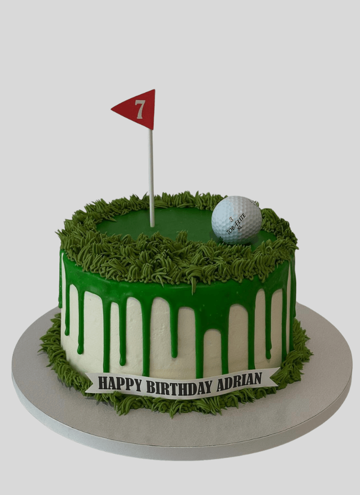 Inviting Golf Cake