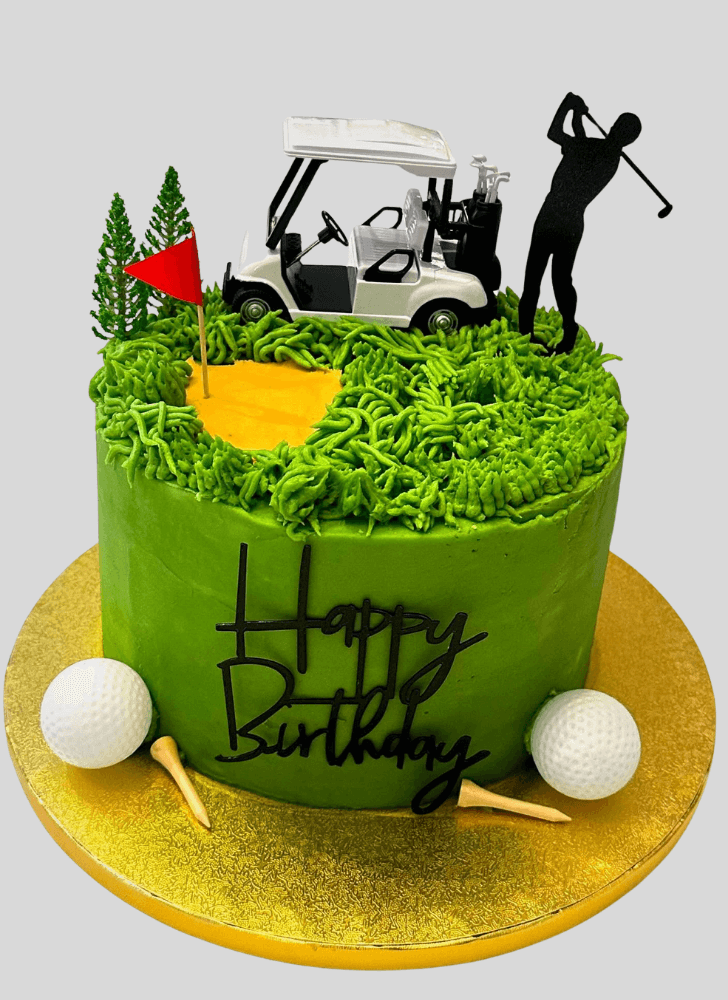 Pleasing Golf Cake