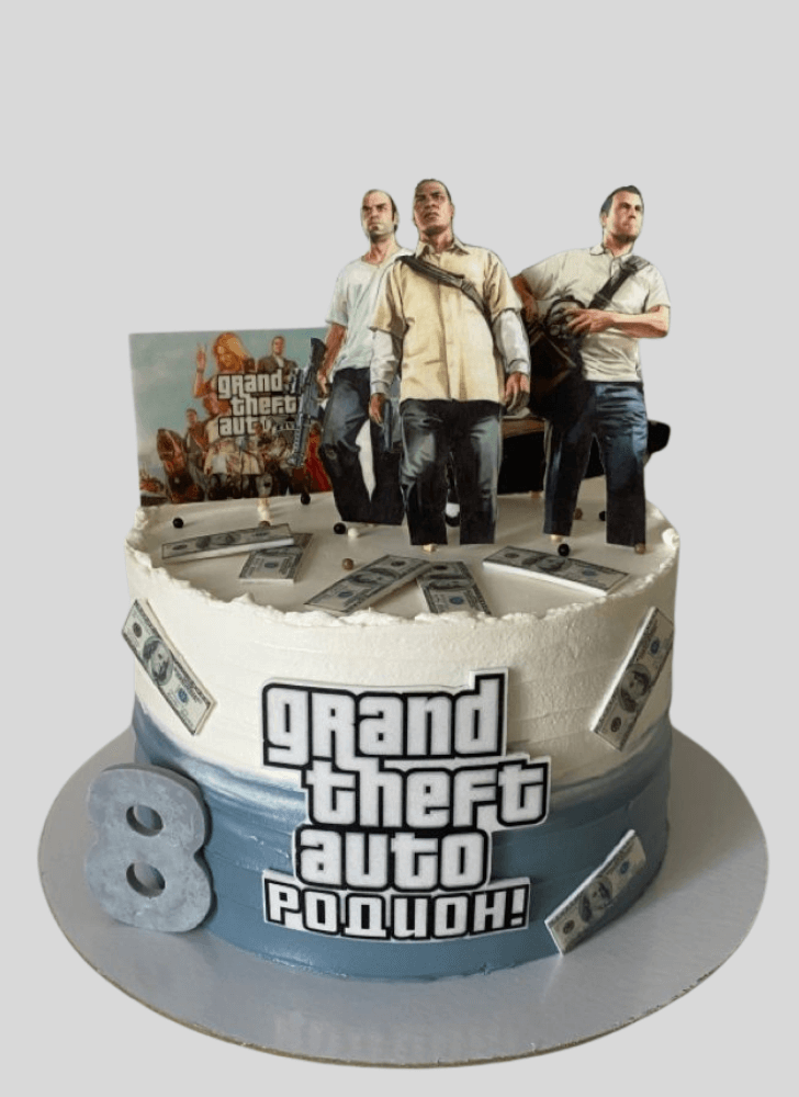 Adorable GTA Cake