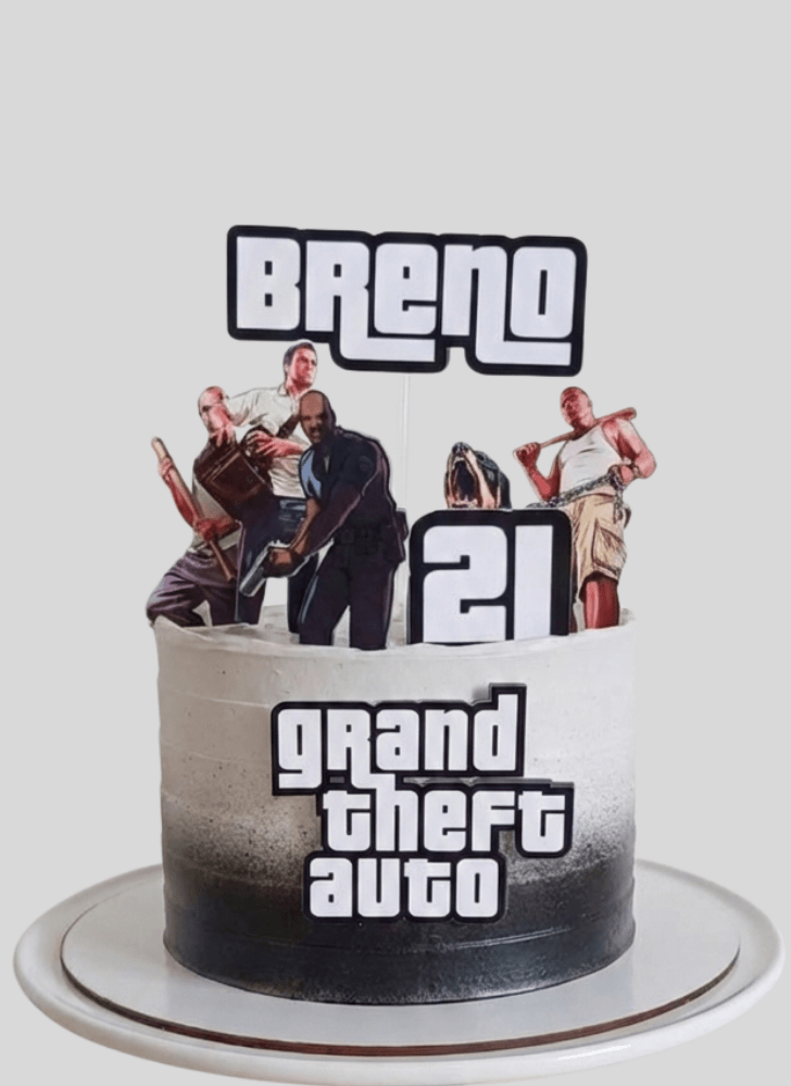 Beauteous GTA Cake