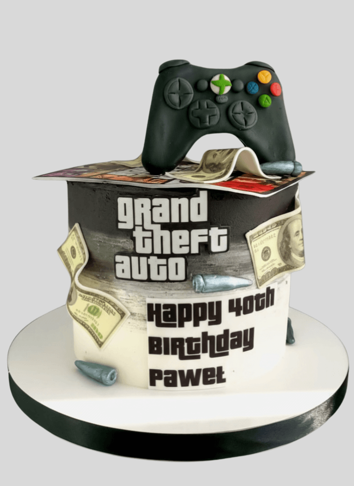 Enticing GTA Cake