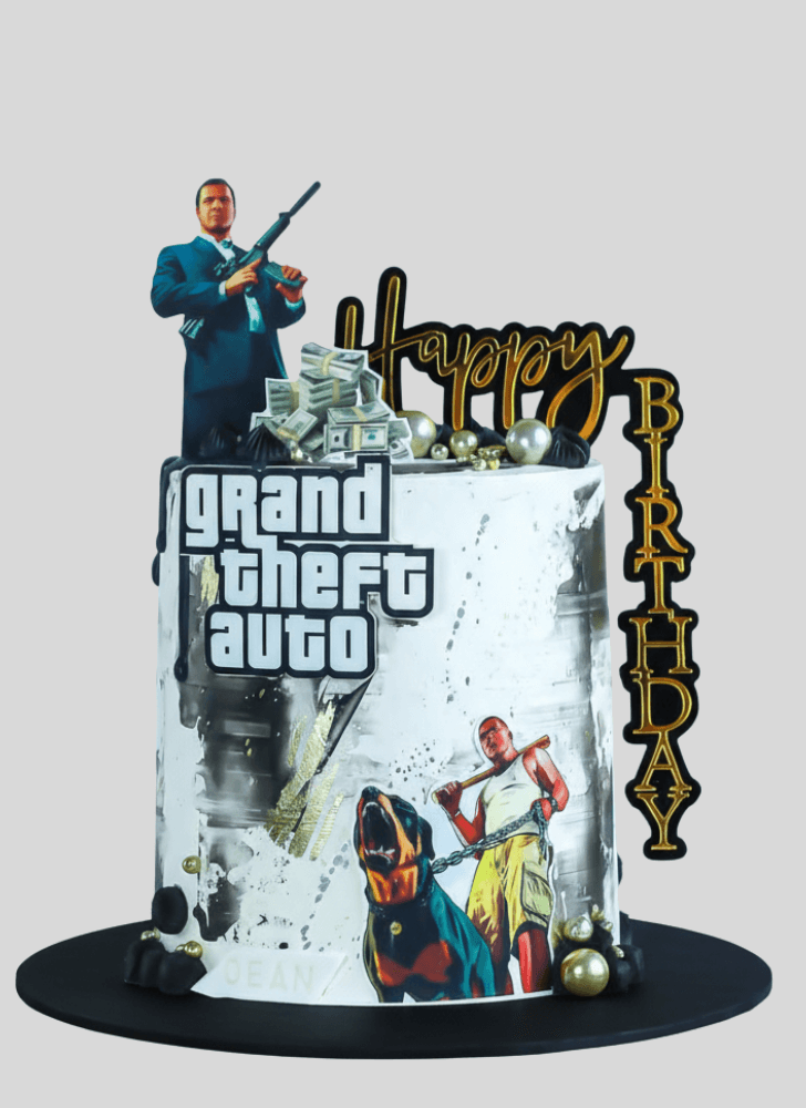 Fetching GTA Cake