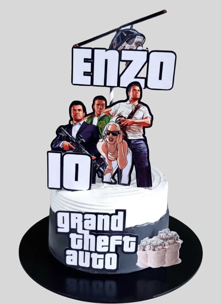 Graceful GTA Cake