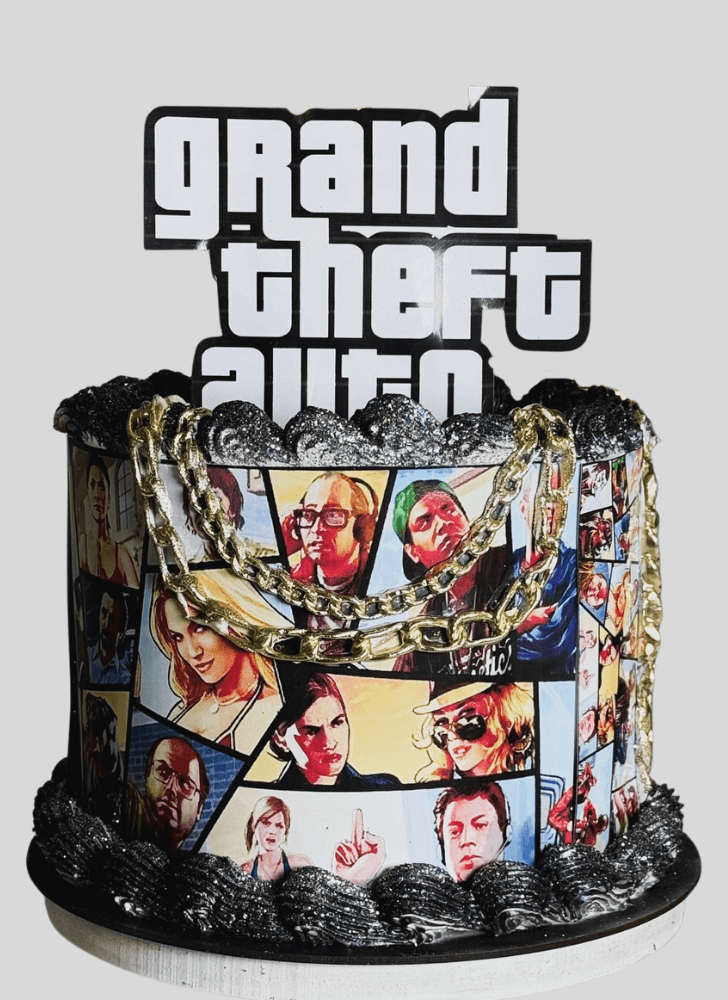 Inviting GTA Cake