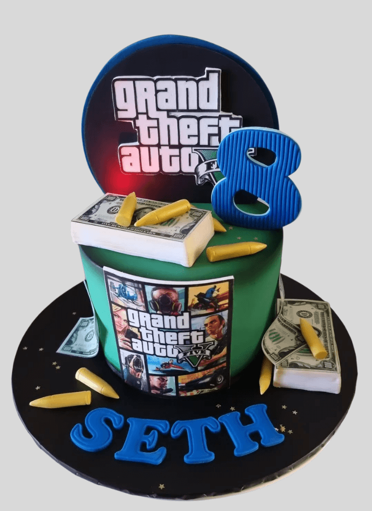 Resplendent GTA Cake