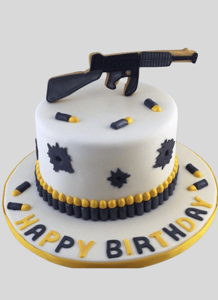 Admirable Gun Cake Design