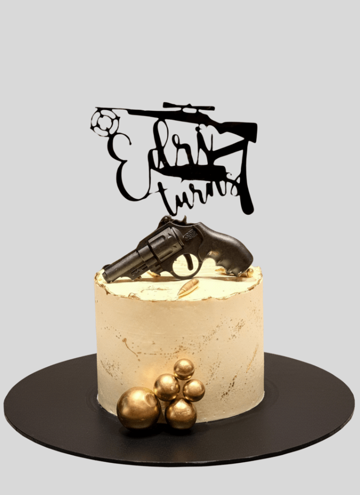Appealing Gun Cake