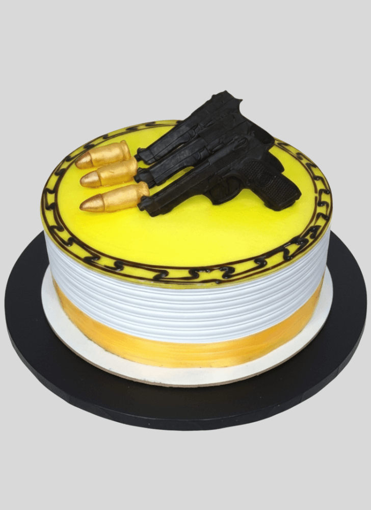 Beauteous Gun Cake