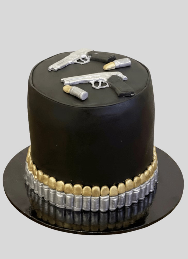 Charming Gun Cake