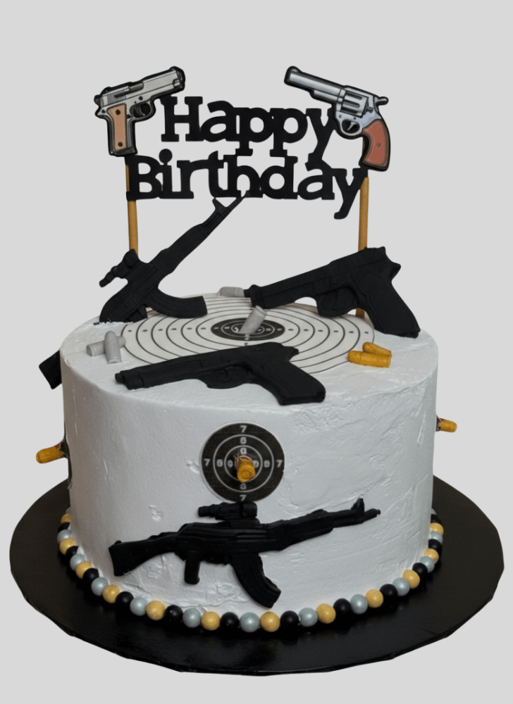 Comely Gun Cake
