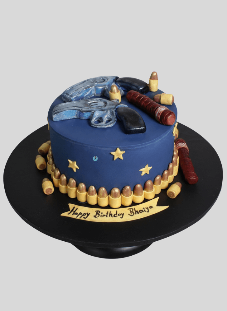 Cute Gun Cake