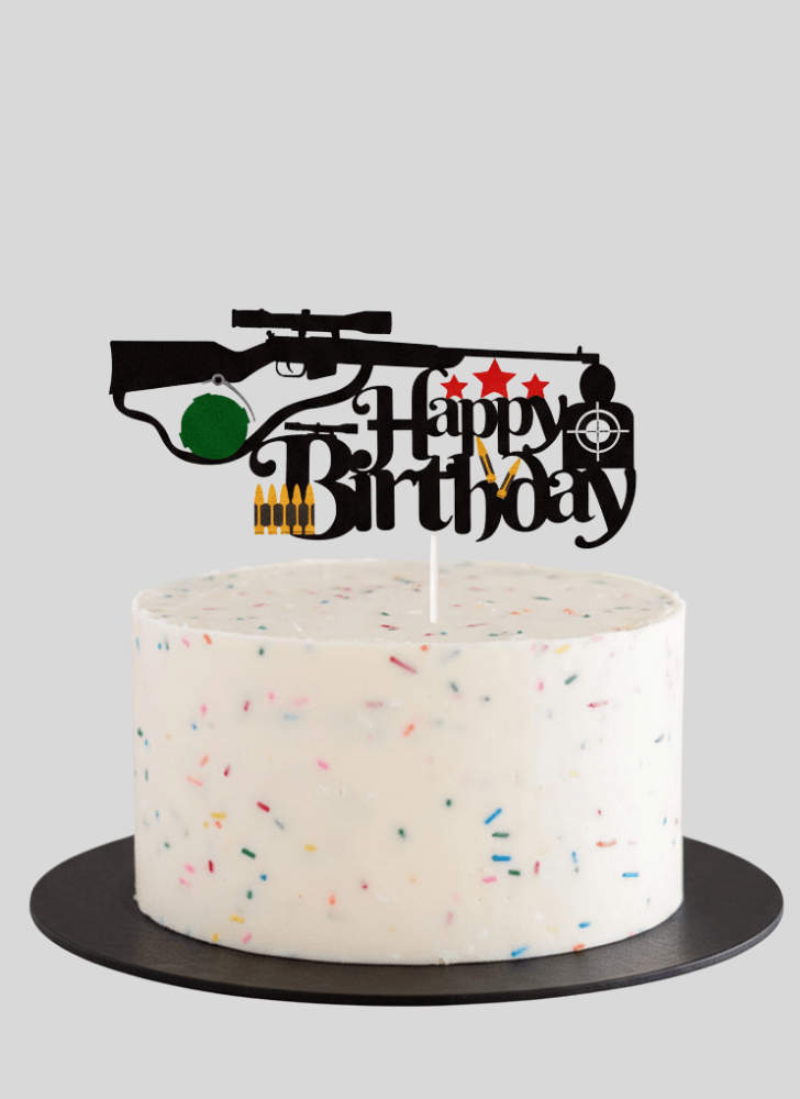 Dazzling Gun Cake