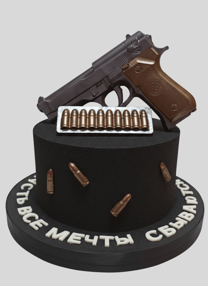 Delicate Gun Cake