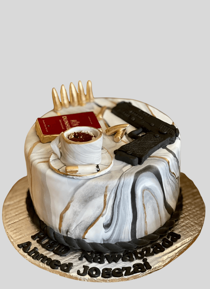 Good Looking Gun Cake
