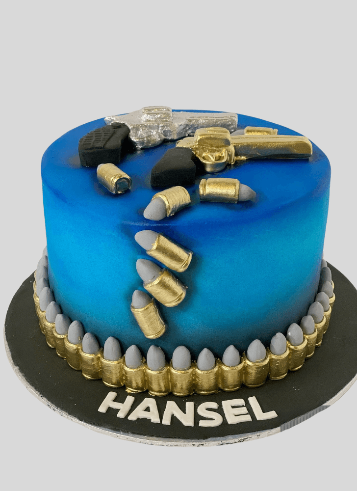 Graceful Gun Cake