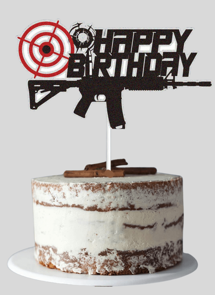 Handsome Gun Cake