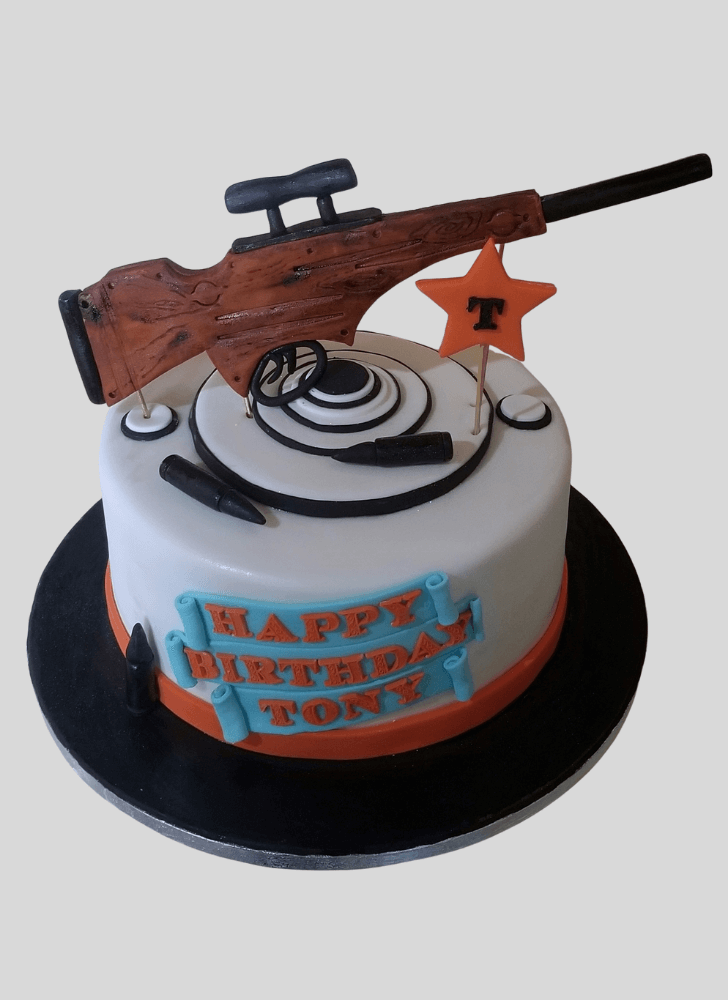 Inviting Gun Cake