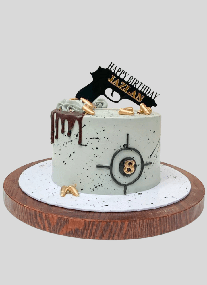 Lovely Gun Cake Design