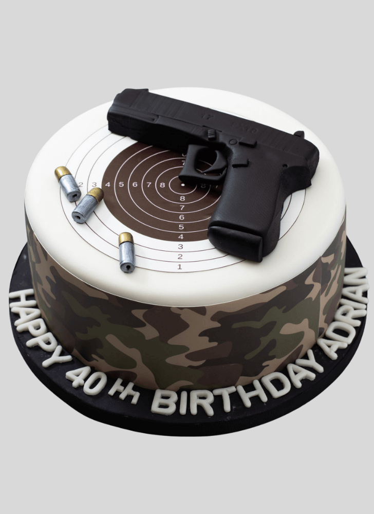 Mesmeric Gun Cake